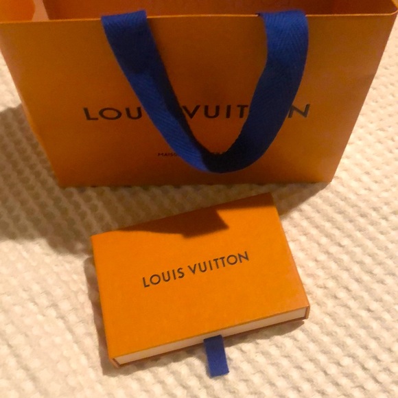 LOUIS VUITTON 1-Small Paper Bag W/Cloth Handles 1-Wallet~Jewelry Box / Authentic